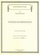 Stanzas In Meditation : For Two Sopranos and Harp (2005).