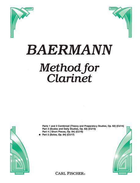 Complete Method For Clarinet, Op. 63, Part 5.