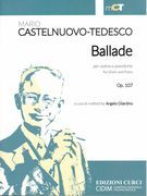 Ballade, Op. 107 : Per Violino E Pianoforte / edited by Angelo Gilardino.