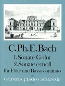 Sonate No. 1 In G-Dur, 2. Sonate In E-Moll : Für Flöte und Basso Continuo.