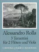 Drei Terzettini : Für Zwei Flöten (Flöte und Violine) und Viola.