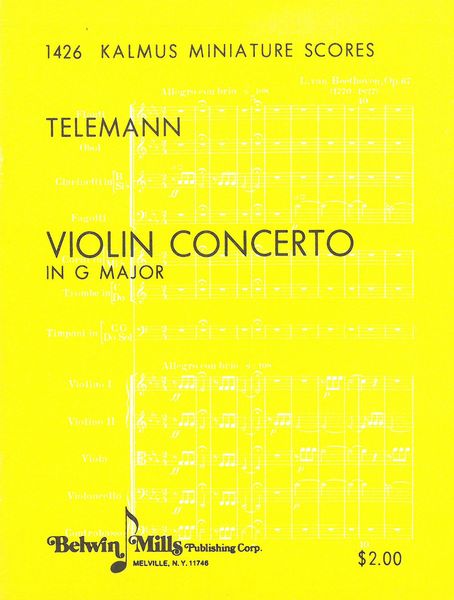 Violin Concerto In G Major.