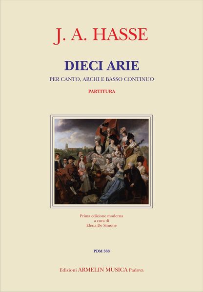 Dieci Arie : Per Canto, Archi E Basso Continuo / edited by Elena De Simone.