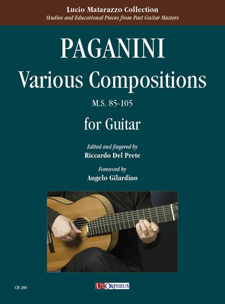 Various Compositions, M.S. 85-105 For Guitar / edited and Fingered by Riccardo Del Prete.