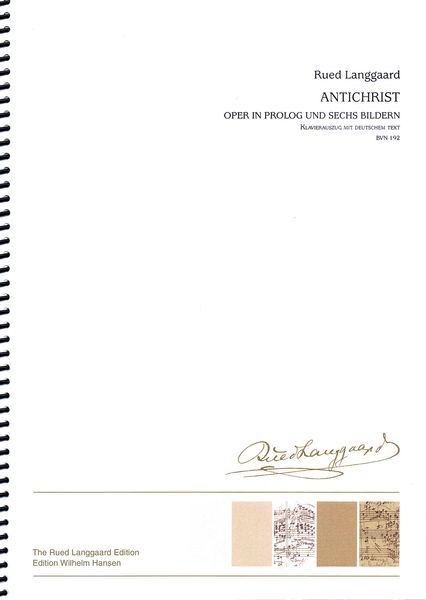 Antichrist : Oper In Prolog und Sechs Bildern, Bvn 192.