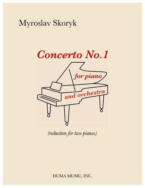 Concerto No. 1 : For Piano and Orchestra - reduction For Two Pianos.