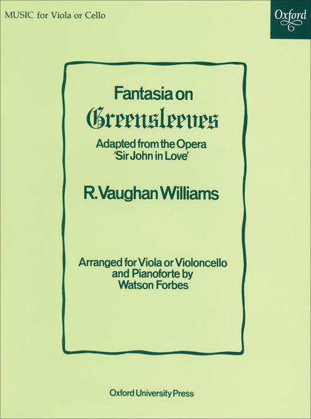 Fantasia On Greensleeves : For Viola/Cello and Piano.