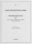 Sei Sonate Facili, Op. VII : Per Violoncello E Clavicembalo (Pianoforte) O Per Due Violoncelli.