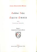 Opera Omnia, Vol. 5 : Cantiones / edited by Heinrich Besseler.