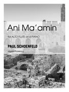 Ani Ma'amin : For Alto Flute and Piano.