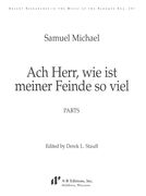 Ach Herr, Wie Ist Miener Feinde So Viel / edited by Derek L. Stauff.
