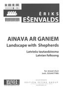Ainava AR Ganiem - Landscape With Shepherds : Latvian Folksong For Mixed Choir.