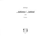 Dahinter/Behind : Für Klavier (2008).