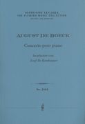 Concerto : Pour Piano et Orchestre / edited by Jozef De Beenhouwer.