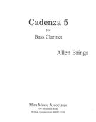 Cadenza 5 : For Bass Clarinet (2018).