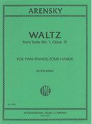 Waltz From Suite No. 1, Op. 15 : For Two Pianos, Four Hands.