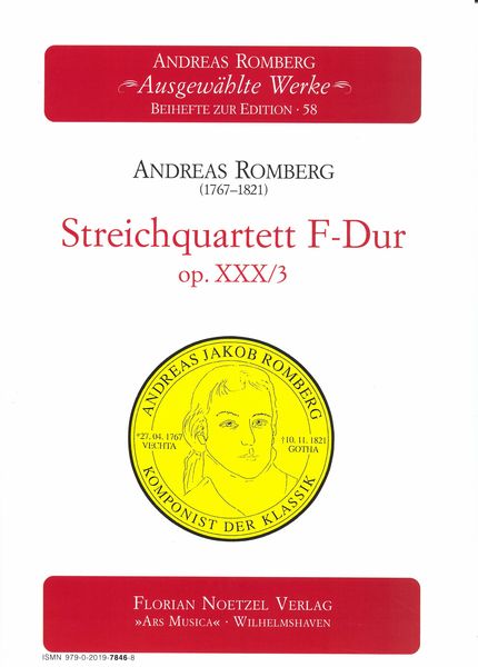 Streichquartett F-Dur, Op. XXX/3 / edited by Klaus G. Werner.