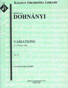 Variations On A Nursery Song, Op. 25 : For Piano and Orchestra.