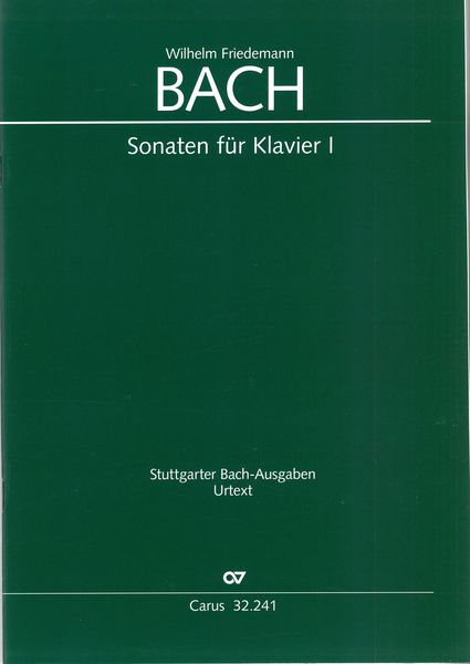 Sonaten Für Klavier I / edited by Peter Wollny.