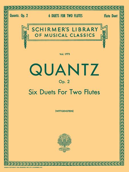 6 Duets For 2 Flutes, Op. 2.