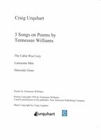 3 Songs of Poems of Tennessee Williams : For Voice and Piano.