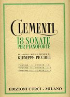 18 Sonate Per Pianoforte, Vol. 2 : Sonate 7 - 12 / edited by Giuseppe Piccioli.
