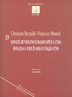 Sonate Di Violino E Basso Opus 1 (1761); Sonatas A Violin Solo Y Bajo (1759) / Ed. Ana Lombardia.