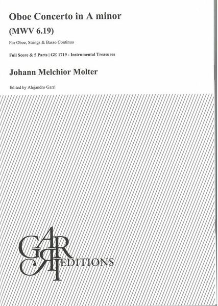 Oboe Concerto In A Minor, MWV 6.19 : For Oboe, Strings and Basso Continuo / Ed. Alejandro Garri.