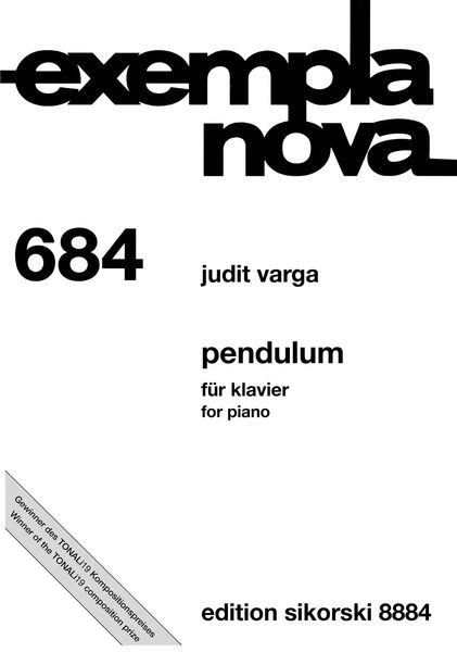 Pendulum : For Piano (2018-2019).