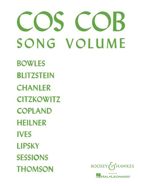 Cos Cob Song Vol. : 10 Songs by American 20th Century Composers : For Medium Voice.