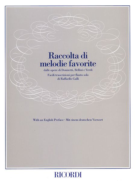 Raccolta Di Melodie Favorite : For Solo Flute.