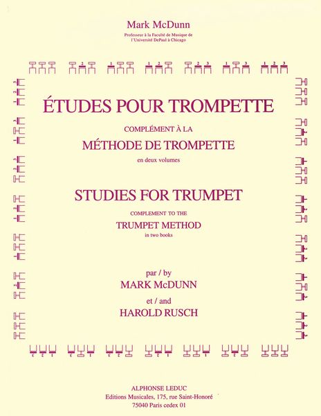 Etudes : Pour Trompette, Compliment Tot He Trumpet Method In Two Books.