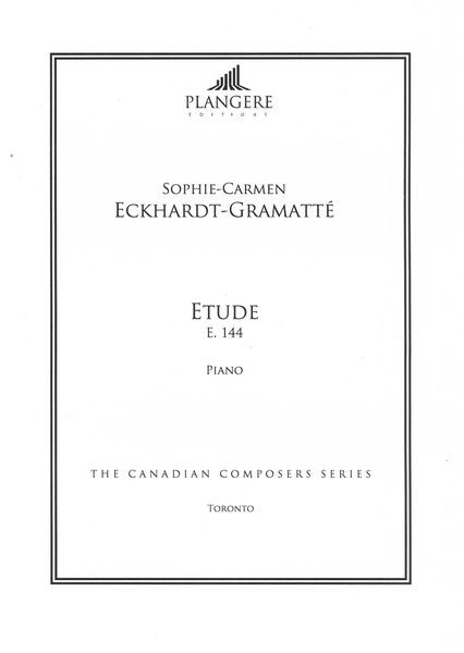 Etude, E. 144 : For Piano / edited by Brian McDonagh.