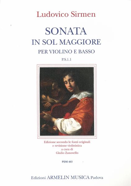 Sonata In Sol Maggiore, P.S.1.1 : Per Violino E Basso / edited by Giulio Zanovello.