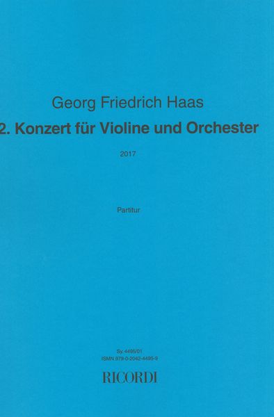 2. Konzert : Für Violine und Orchester (2017).