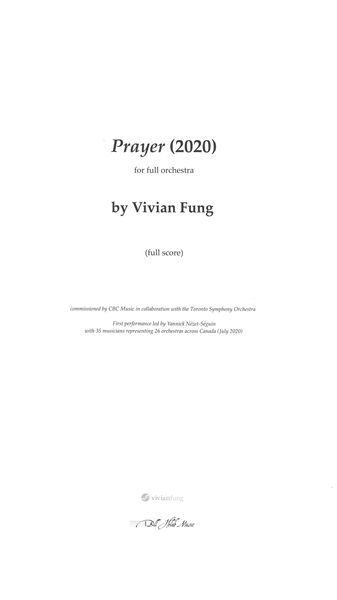 Prayer : For Full Orchestra (2020).
