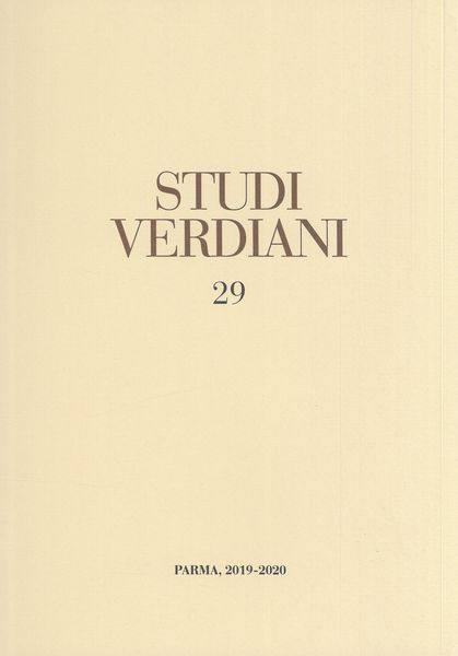 Studi Verdiani, Vol. 29.