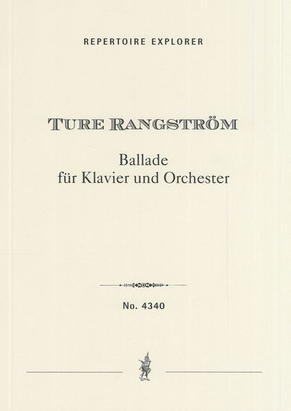 Ballade : Für Klavier und Orchester.
