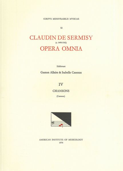 Opera Omnia, Vol. 4 : Chansons 2.