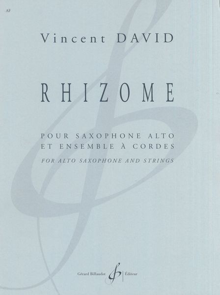 Rhizmone : Pour Saxophone Alto et Ensemble A Cordes.