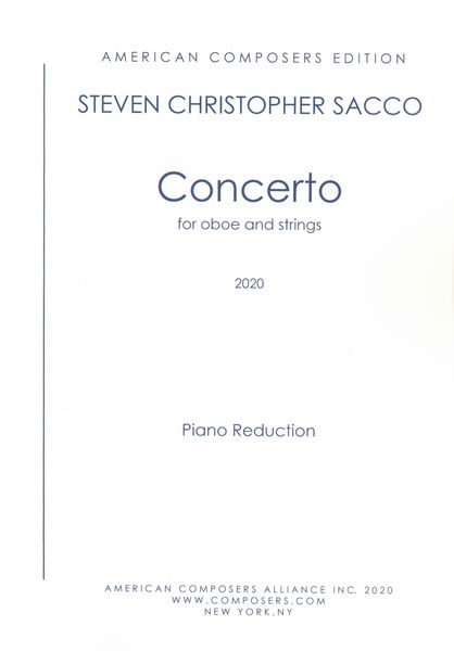 Concerto : For Oboe and Strings (2020) - Piano reduction.