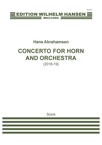 Concerto : For Horn and Orchestra (2018-19).