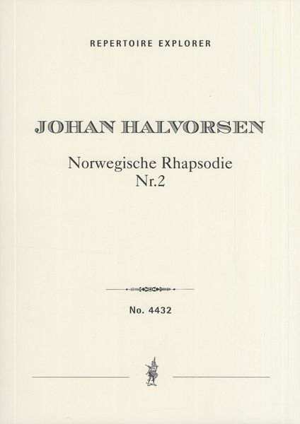 Norwegische Rhapsodie Nr. 2 : Für Orchester.