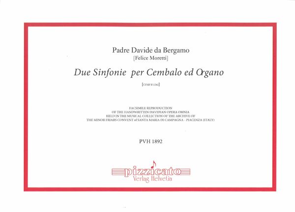 Due Sinfonie Per Cembalo Ed Organo, Cfmp.R 1241.
