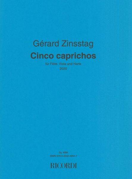Cinco Caprichos : Für Flöte, Viola und Harfe (2020).