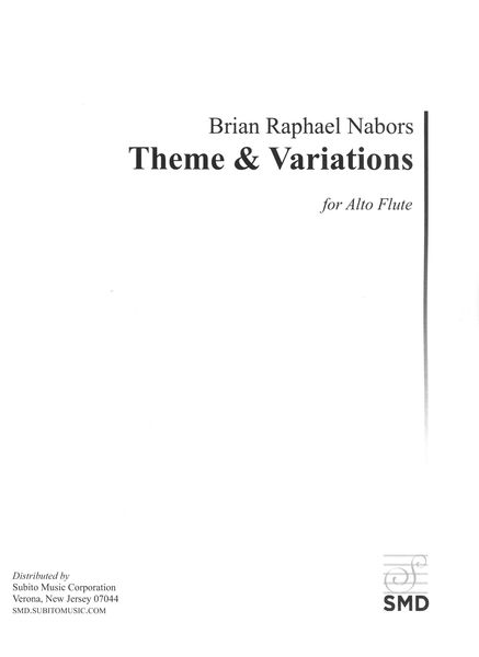 Theme & Variations : For Alto Flute (2018).