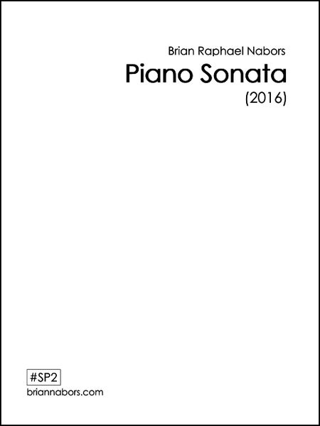 Piano Sonata (2016, Rev. 2020).
