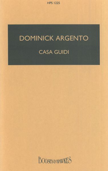 Casa Guidi : A Cycle Of Five Songs For Mezzo-Soprano and Orchestra.