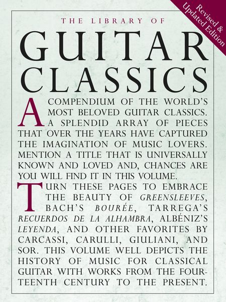Library Of Guitar Classics / compiled & arranged by Jerry Willard.
