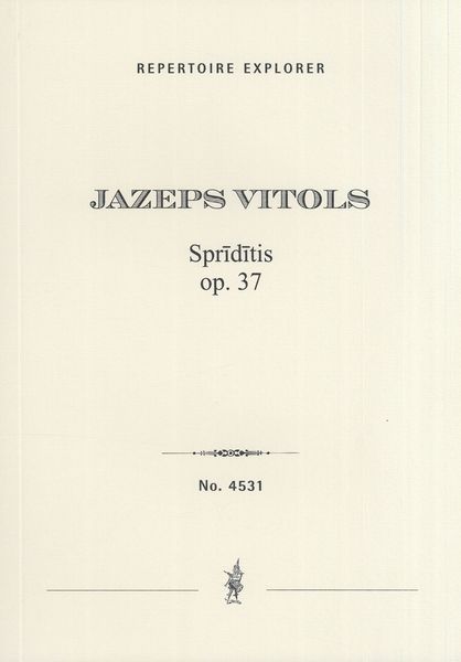 Spriditis, Op. 37 : For Orchestra.